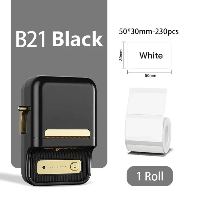 Mini Portable Printer Niimbot B21 Adhesive Label Thermal Printer Wireless Bluetooth For Sticker Labeling Machine Printer