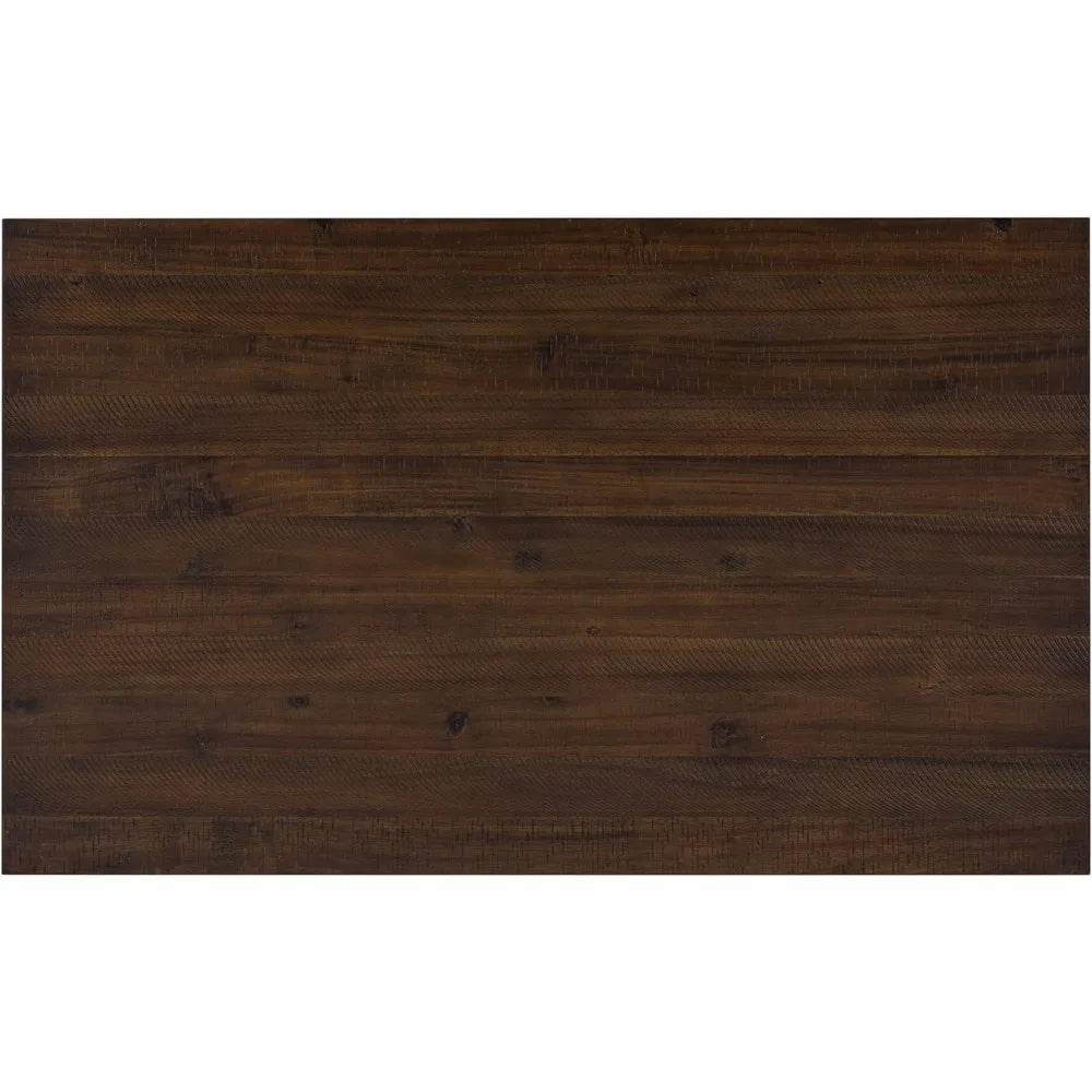Solid Wood Kitchen Table Set with Bench and Chairs for 6 Rustic 6 Piece Dining Room Table Set