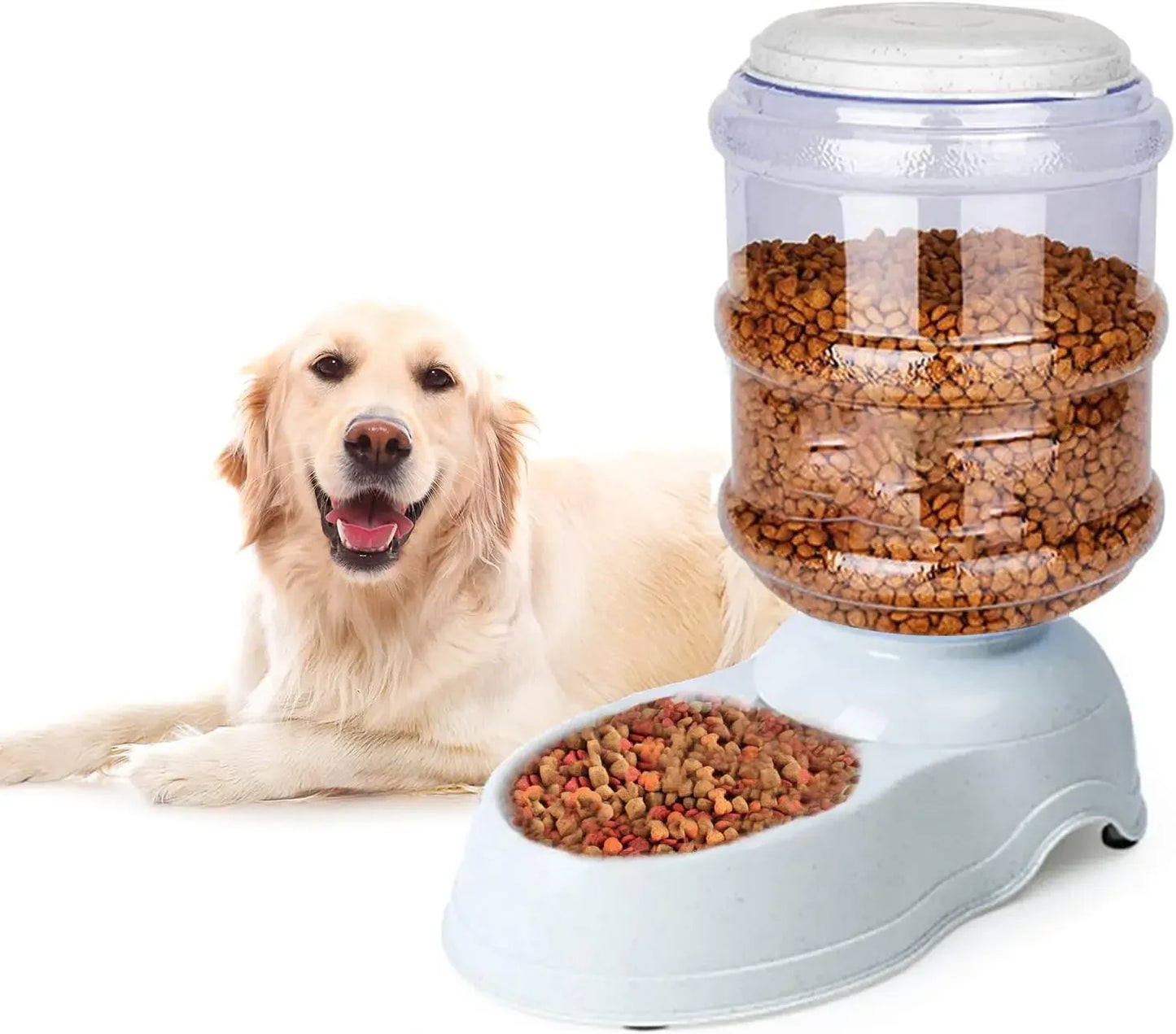 Pet Water Dispenser Station for Large Dogs and Cats 3 Gallon Gravity Automatic Feeder Water Fountain