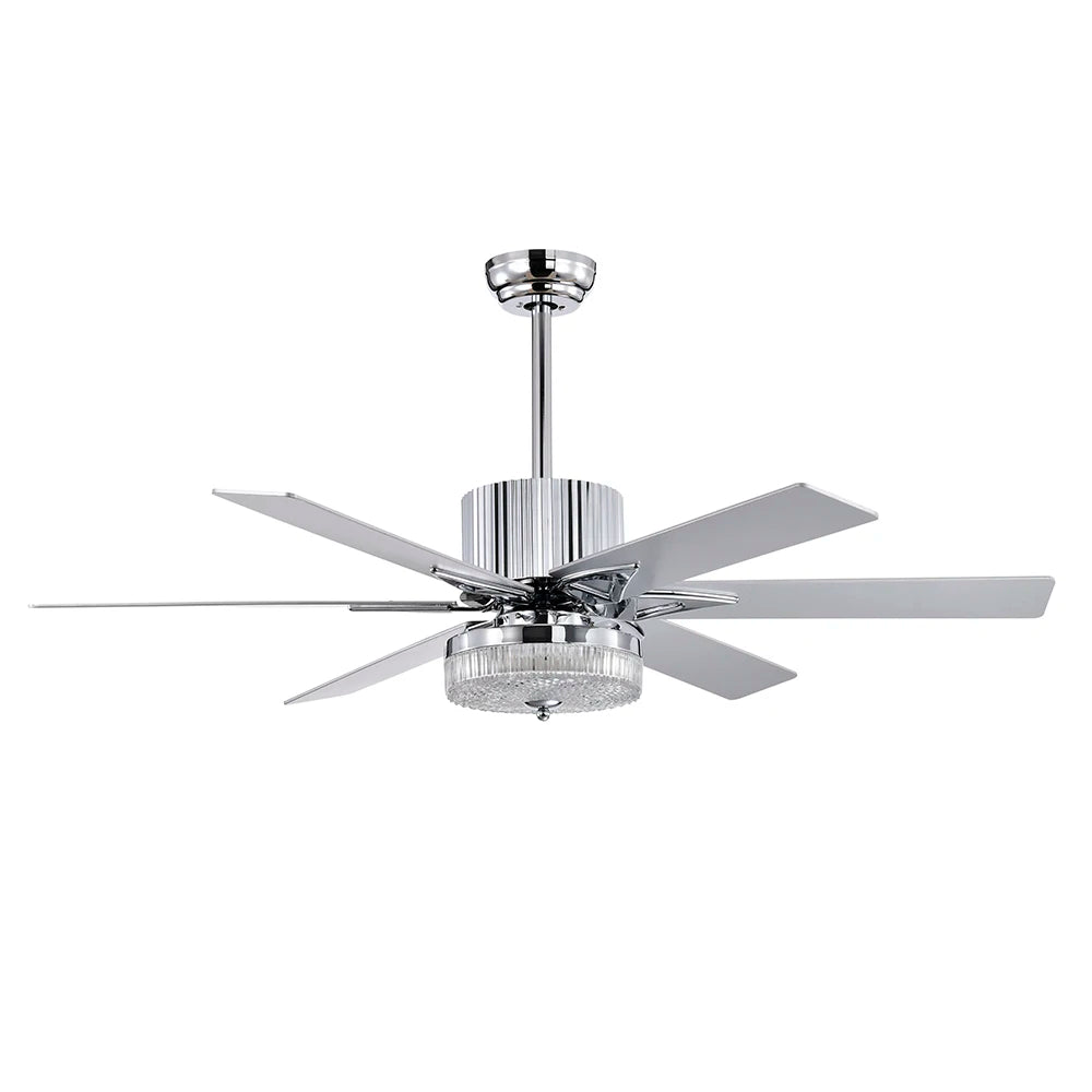 52'' Modern Ceiling Fans with Remote, Wood Fan with Lights