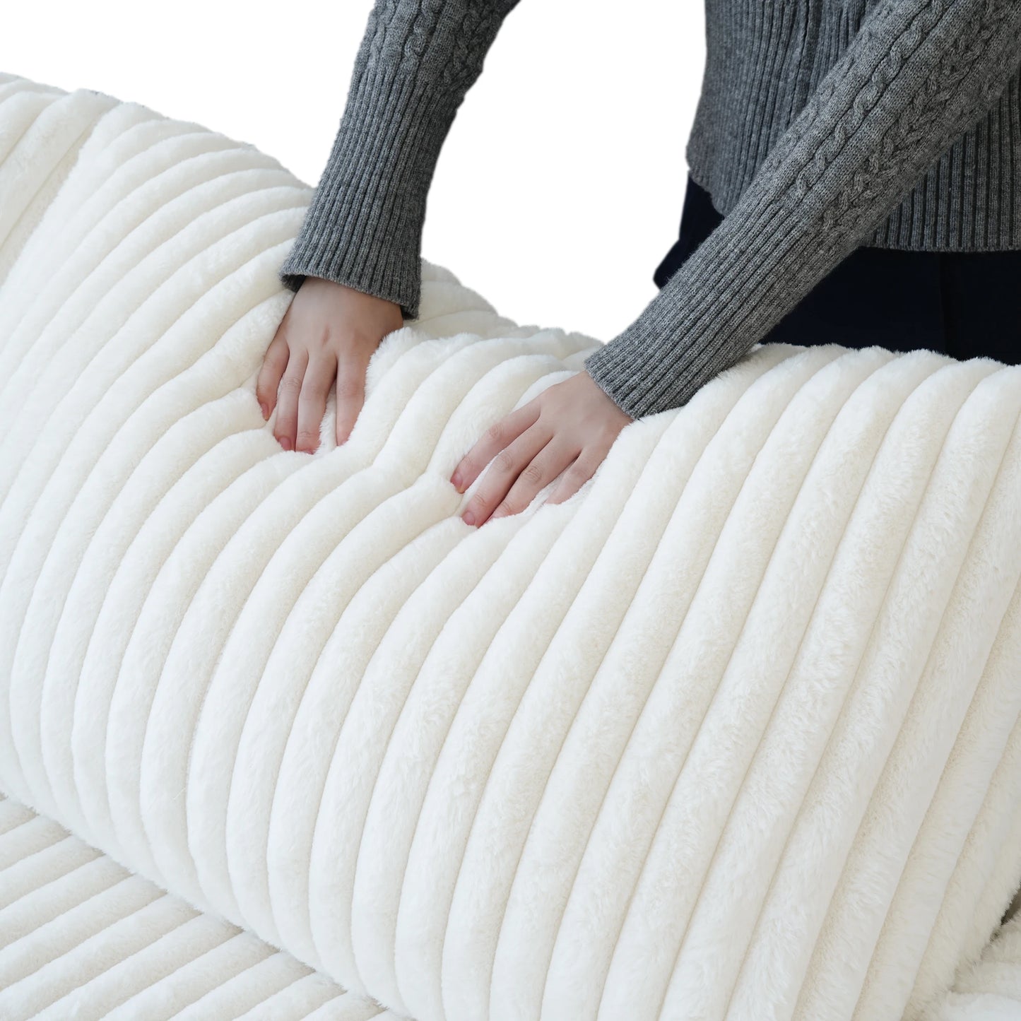 78" Cloud Sectional Couch Plush Soft Deep Seat Couches for Living Room Cushion Covers Removable 2 Corners Sofas Love Seat Sofa