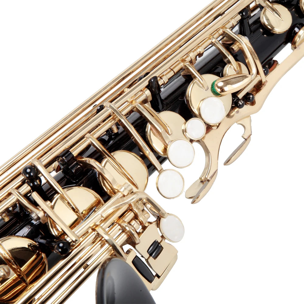 Black Color Brass Material Alto Saxophone E-Flat Alto SAX Eb with 11reeds, case,carekit,  for Students and Beginners