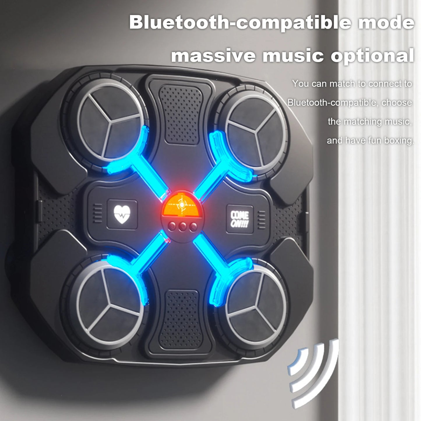 Stress Relief Toy Children Music Boxing Machine Smart Bluetooth-Compatible Boxing Pads Workout Wall Target Punching Training Equ