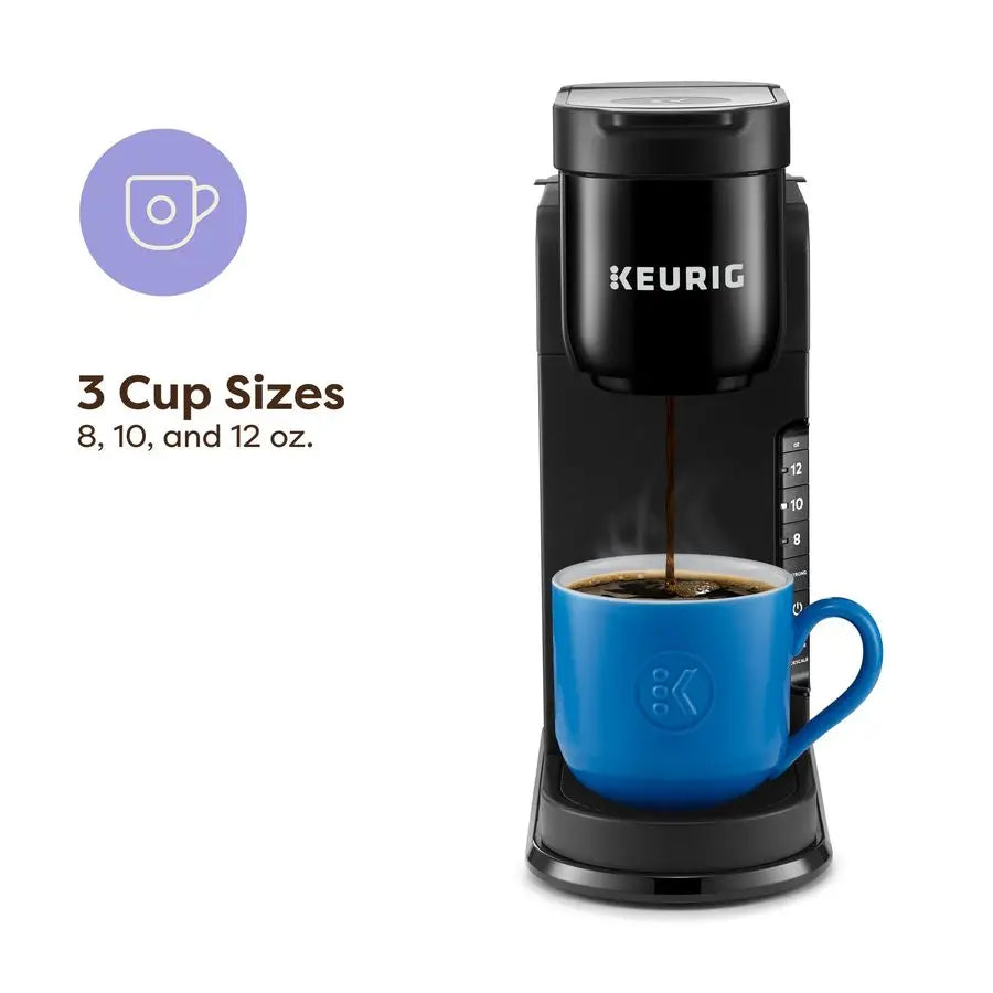 KExpress Single Serve KCup Pod Coffee Maker, 3 Brew Sizes, Strong Button Feature, 42oz Removable Reservoir, Black