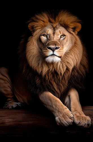Lion Family in the Dark Canvas Art Posters and Prints African Animals Paintings on the Wall Art Pictures For Living Room Decor