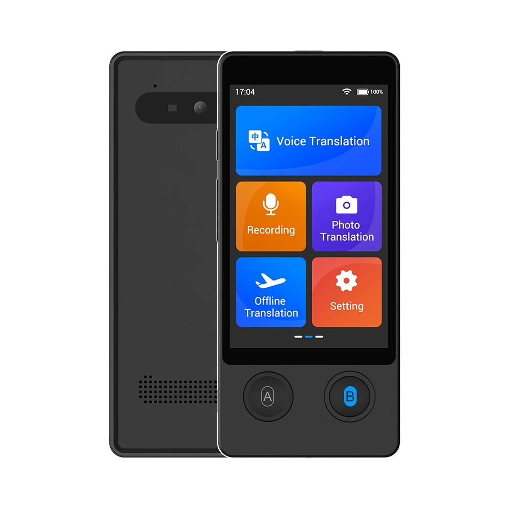 Wooask-W12 Voice Translator -144 Languages, Real Time Translation Device,16 Offline Packs, No WIFI Needed, Travel/Business Tool