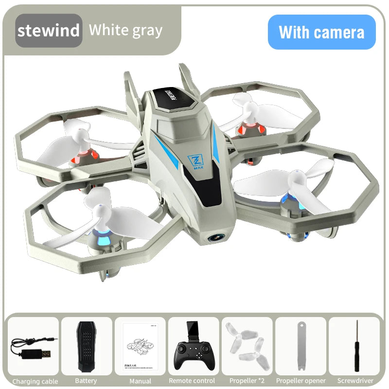 2.4G 4CH RC Drone 8K Camera 3D Flip Remote Control Drone Quadcopter Helicopter with LED Light Kids Flying Aircraft Altitude Hold