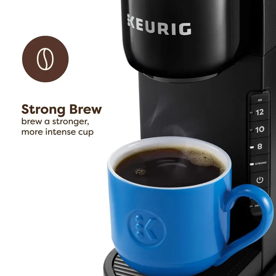 KExpress Single Serve KCup Pod Coffee Maker, 3 Brew Sizes, Strong Button Feature, 42oz Removable Reservoir, Black