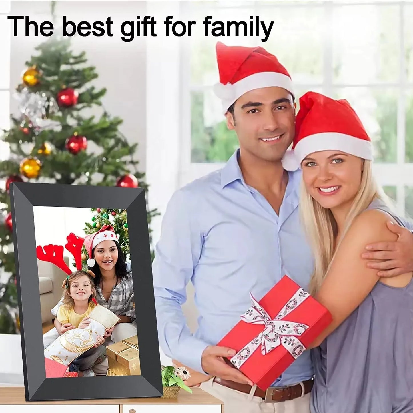 Fast ship Christmas/new year/birthday/wedding gift 10.1 inch 40000 photos storage Frameo WiFi Digital Photo Picture Frames