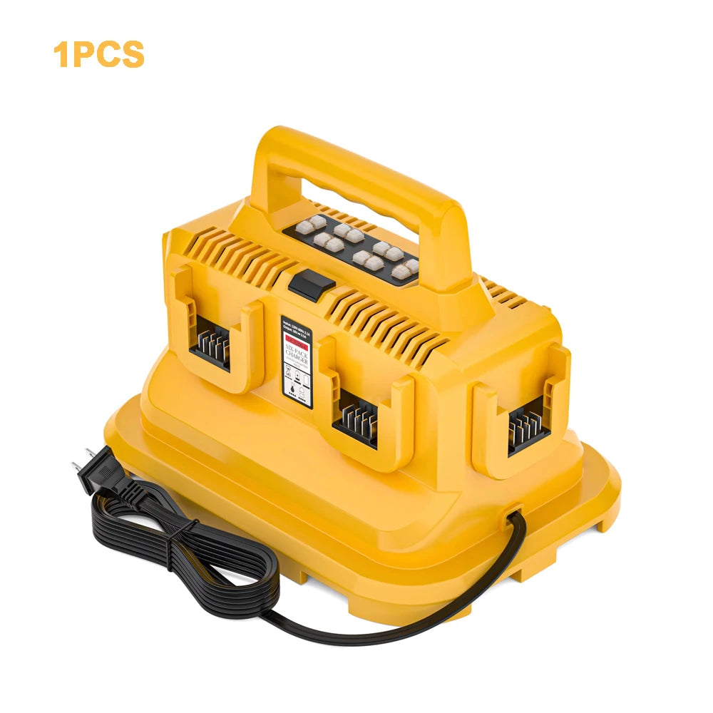 6-Ports for Dewalt Battery Charger, 20V/60V Battery Charger,Compatible with DCB200,DCB203,DCB204,Rapid Battery Charger Station