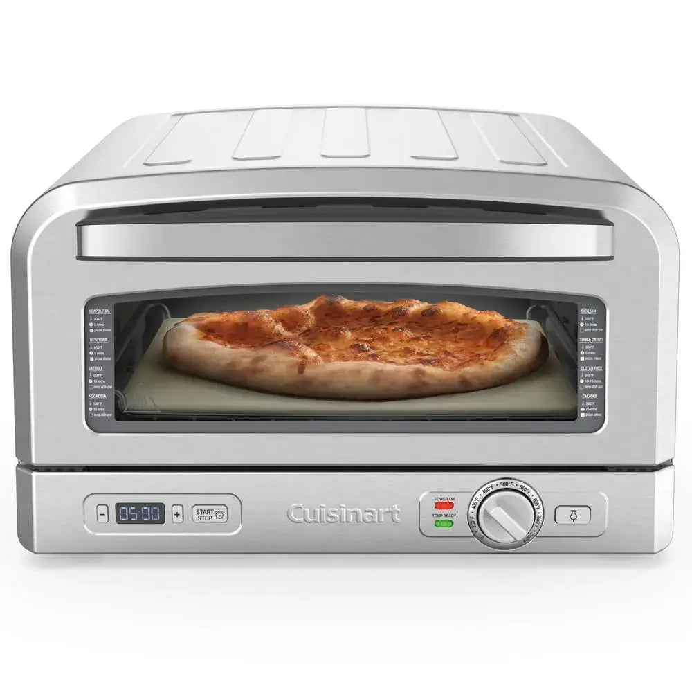 Indoor Pizza Oven Portable Countertop Oven Bake 12 Inch Pizzas in Minutes Quick Heating Crispy Crust Pizza Stone Baking Kit