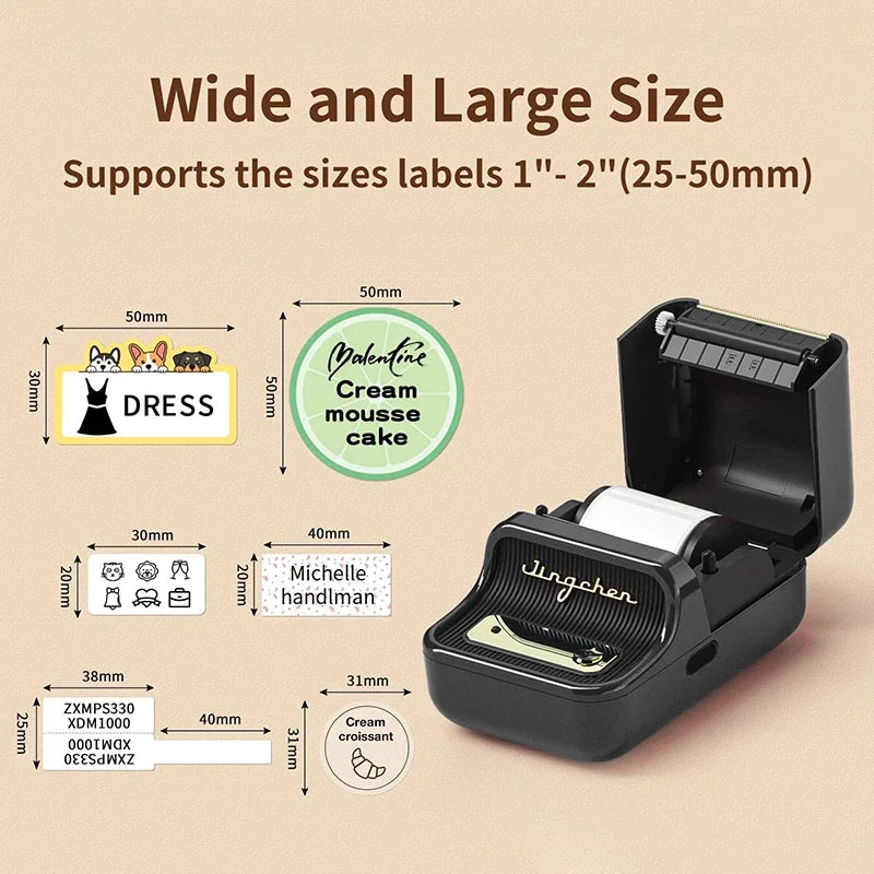 Mini Portable Printer Niimbot B21 Adhesive Label Thermal Printer Wireless Bluetooth For Sticker Labeling Machine Printer
