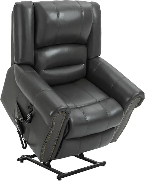 Dual Motor Power Lift Chair, Lay Flat Recliner Chair, Electric Recliner with Massage and Heat for Elderly, Remote Control, Infin