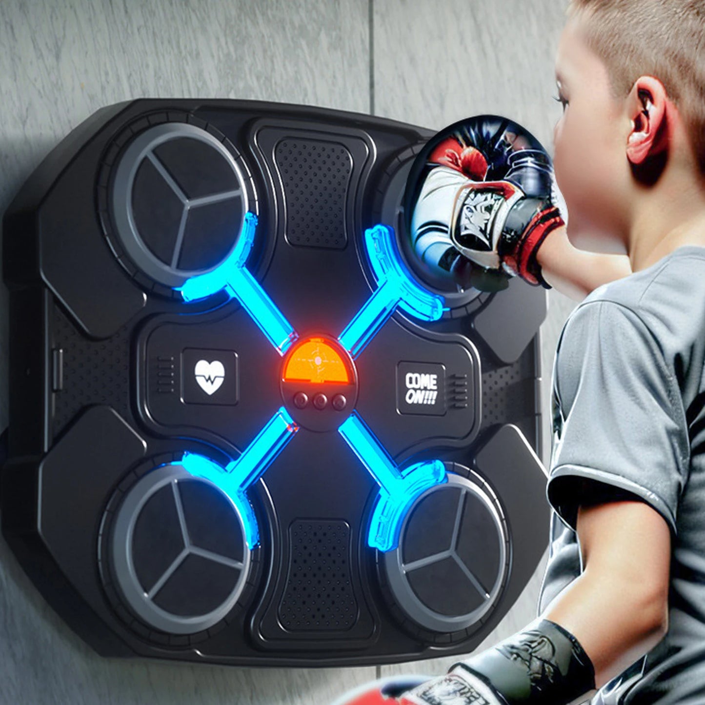 Stress Relief Toy Children Music Boxing Machine Smart Bluetooth-Compatible Boxing Pads Workout Wall Target Punching Training Equ