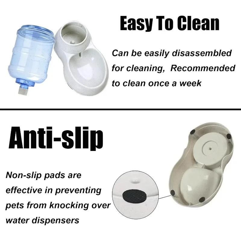 Pet Water Dispenser Station for Large Dogs and Cats 3 Gallon Gravity Automatic Feeder Water Fountain