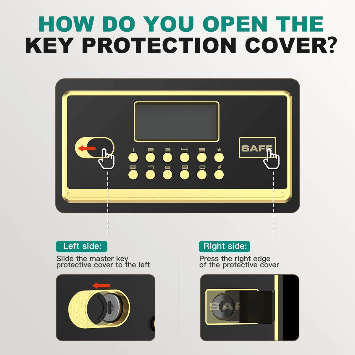 BESAFETY 2.0 to 5.3 Cuft Safe Box, Digital Keypad Home Security Safe With Fireproof Waterproof Bag & Adjustable Shelf