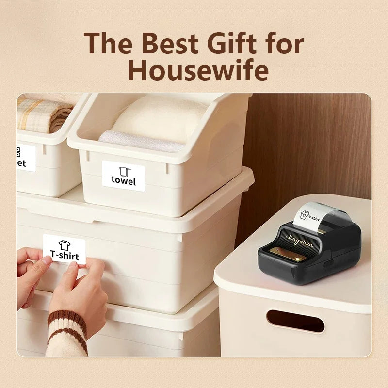 Mini Portable Printer Niimbot B21 Adhesive Label Thermal Printer Wireless Bluetooth For Sticker Labeling Machine Printer