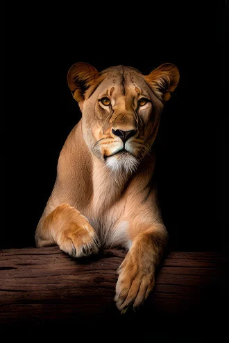Lion Family in the Dark Canvas Art Posters and Prints African Animals Paintings on the Wall Art Pictures For Living Room Decor