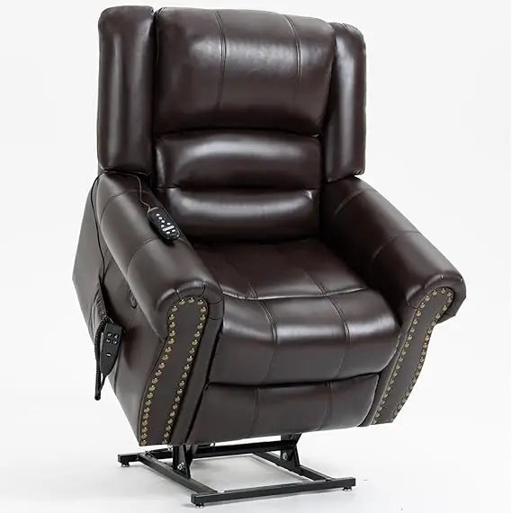 Dual Motor Power Lift Chair, Lay Flat Recliner Chair, Electric Recliner with Massage and Heat for Elderly, Remote Control, Infin